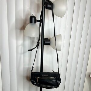 Black Zippered Crossbody Bag